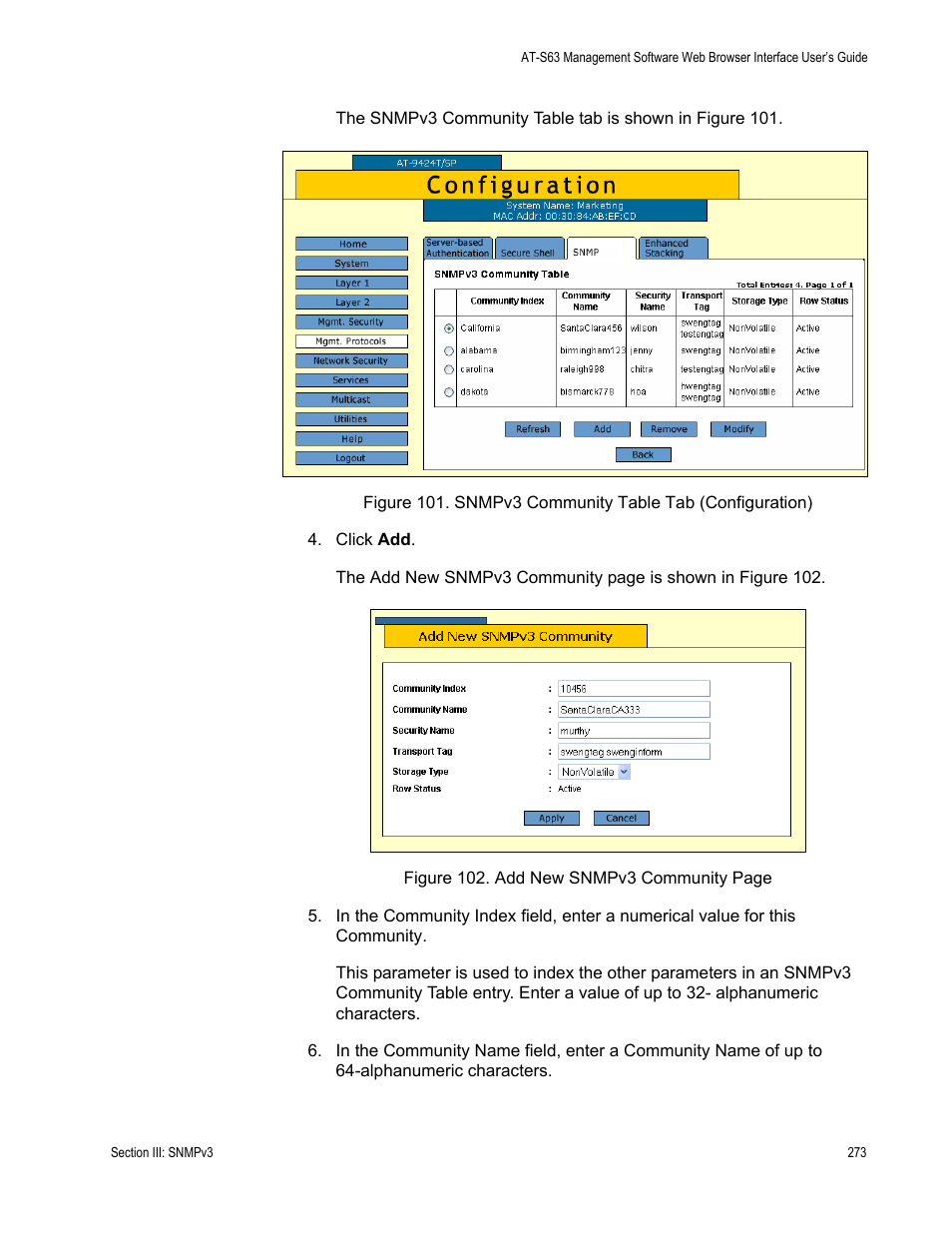 Allied Telesis AT-S63 User Manual | Page 273 / 430