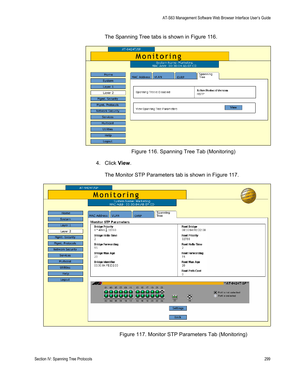 Allied Telesis AT-S63 User Manual | Page 299 / 430