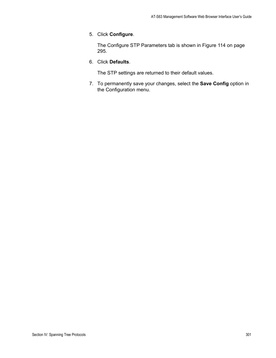 Allied Telesis AT-S63 User Manual | Page 301 / 430