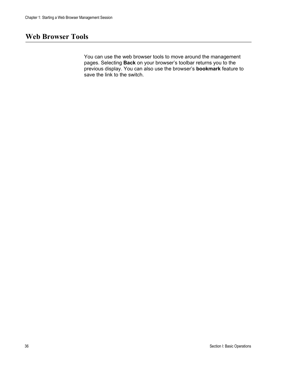 Web browser tools | Allied Telesis AT-S63 User Manual | Page 36 / 430