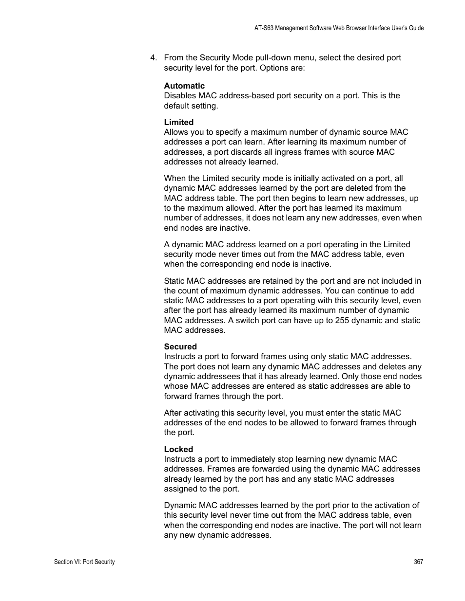 Allied Telesis AT-S63 User Manual | Page 367 / 430