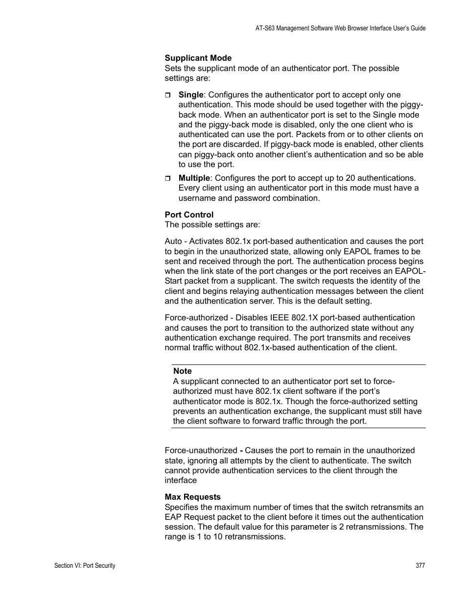 Allied Telesis AT-S63 User Manual | Page 377 / 430