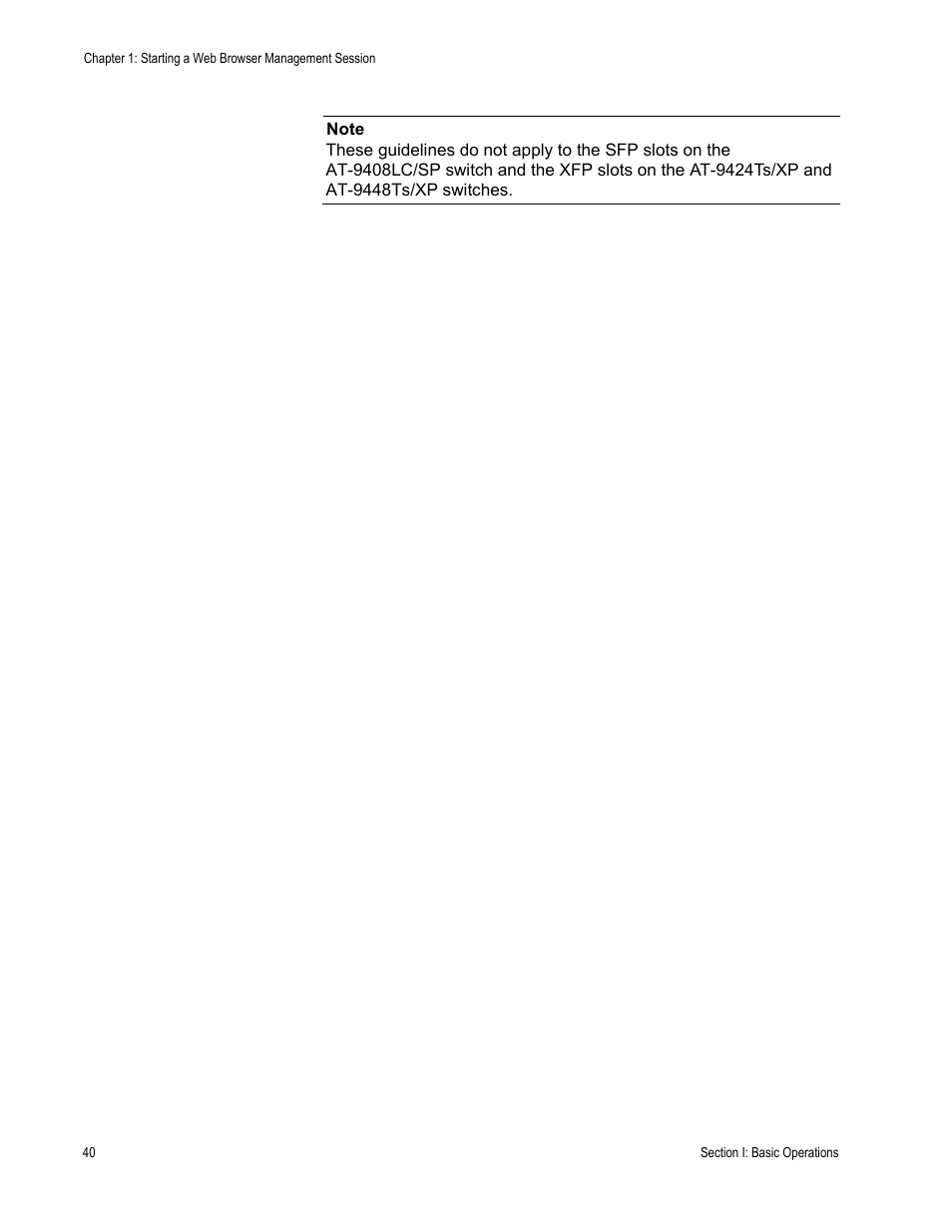 Allied Telesis AT-S63 User Manual | Page 40 / 430
