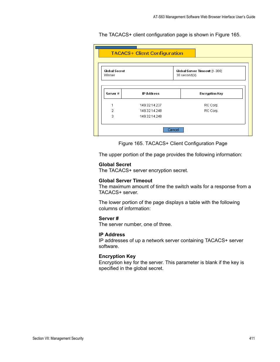 Allied Telesis AT-S63 User Manual | Page 411 / 430