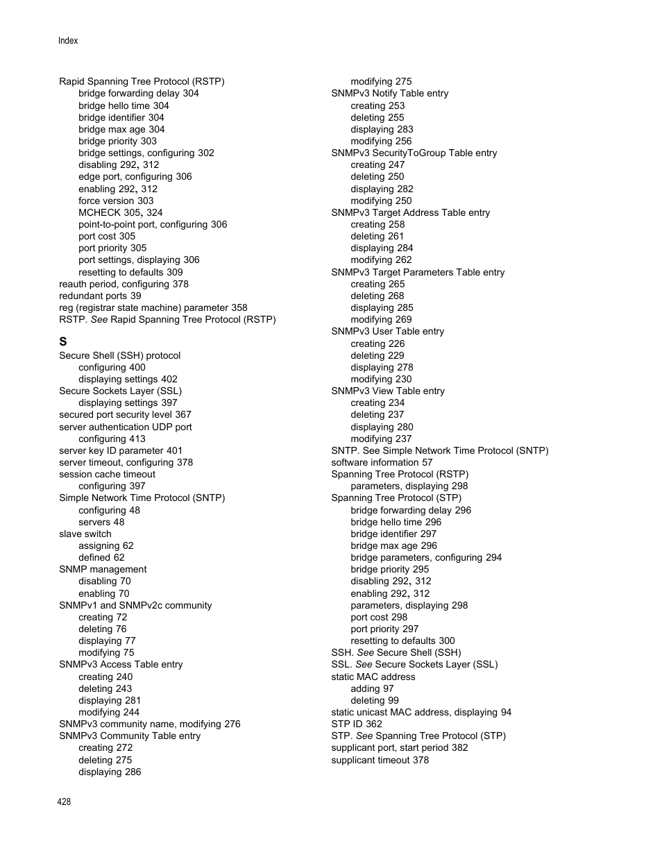 Allied Telesis AT-S63 User Manual | Page 428 / 430