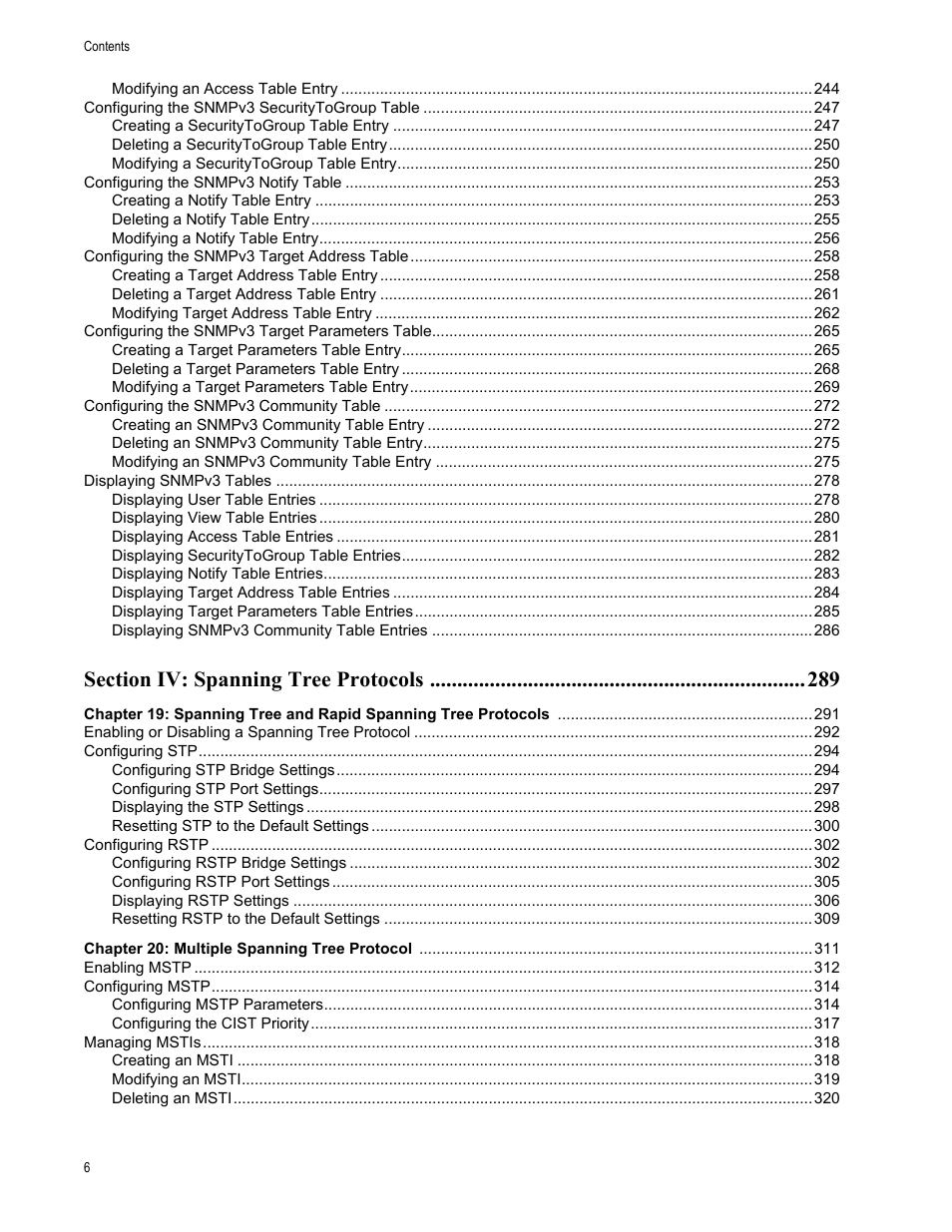 Allied Telesis AT-S63 User Manual | Page 6 / 430