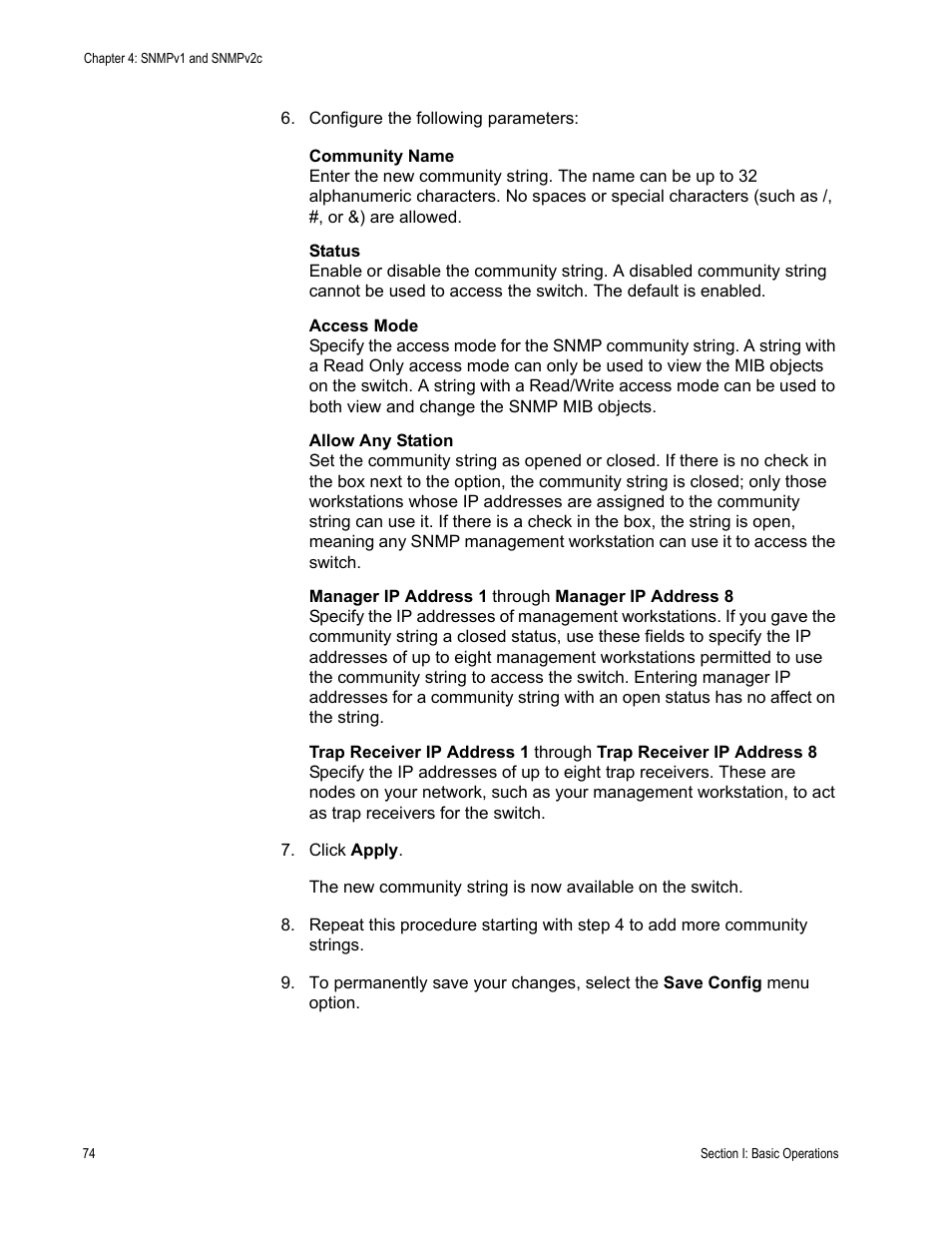 Allied Telesis AT-S63 User Manual | Page 74 / 430