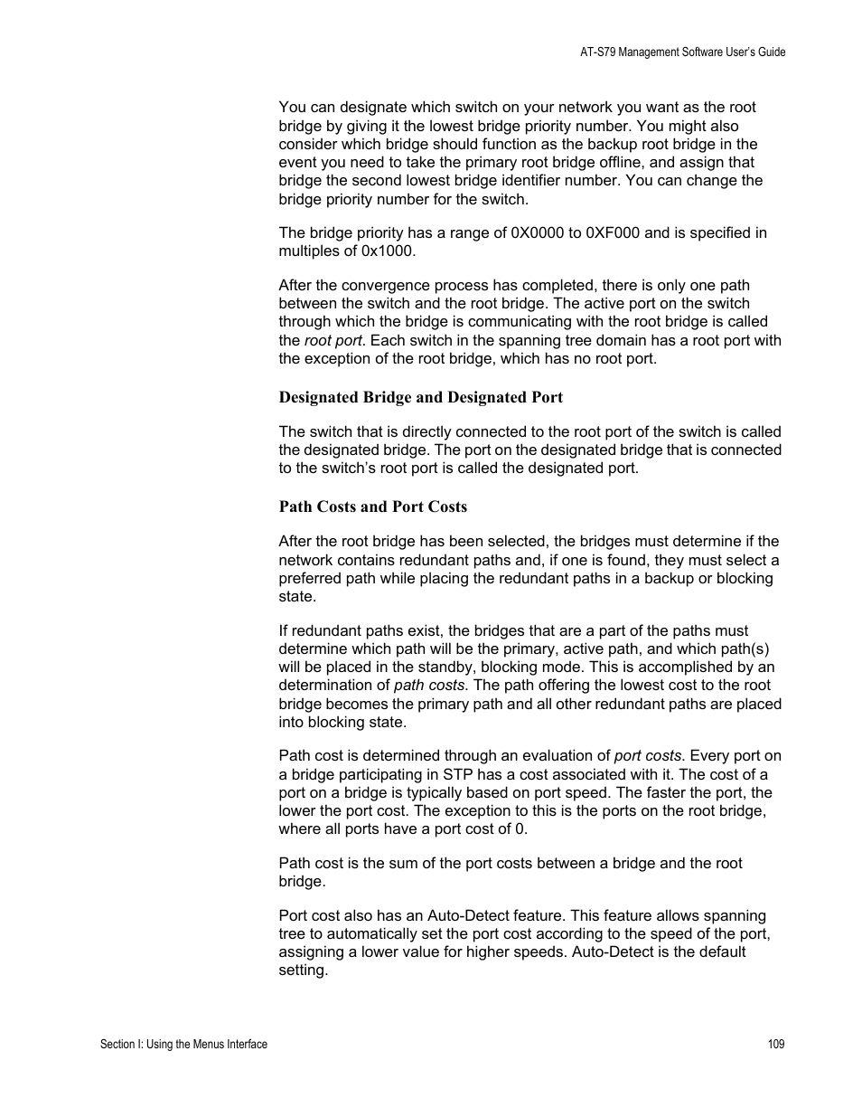 Allied Telesis AT-S79 User Manual | Page 109 / 242