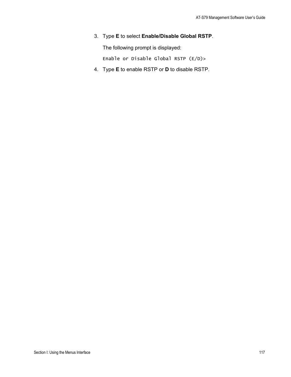 Allied Telesis AT-S79 User Manual | Page 117 / 242
