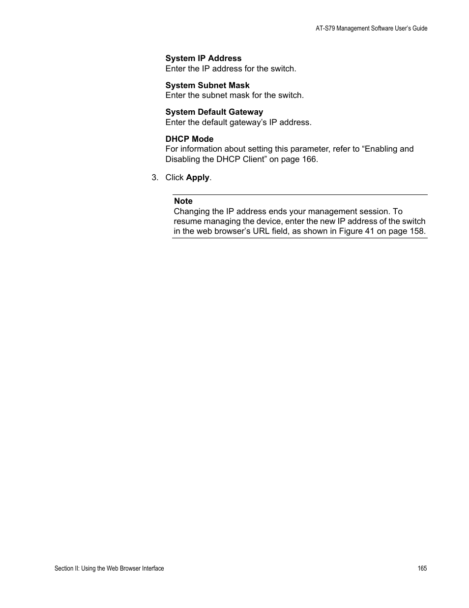 Allied Telesis AT-S79 User Manual | Page 165 / 242