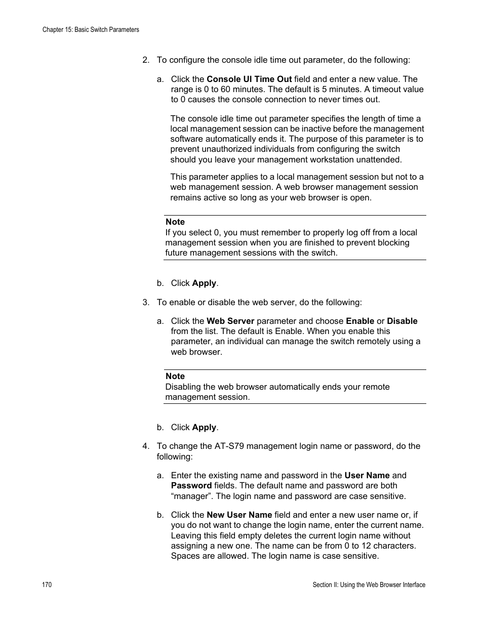 Allied Telesis AT-S79 User Manual | Page 170 / 242