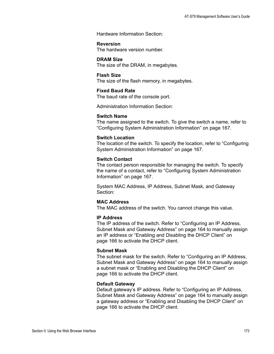 Allied Telesis AT-S79 User Manual | Page 173 / 242