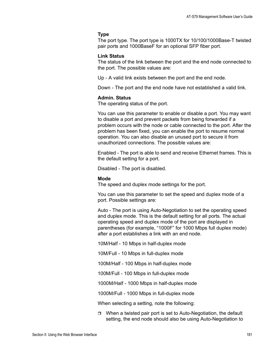 Allied Telesis AT-S79 User Manual | Page 181 / 242