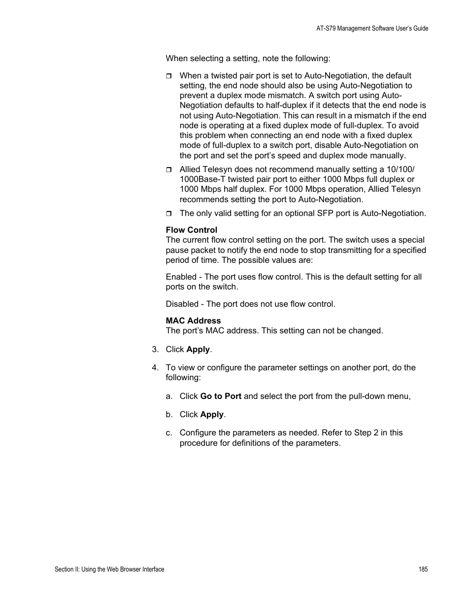 Allied Telesis AT-S79 User Manual | Page 185 / 242