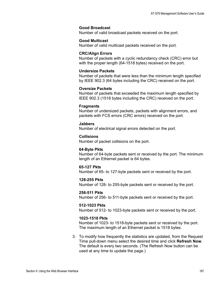 Allied Telesis AT-S79 User Manual | Page 187 / 242