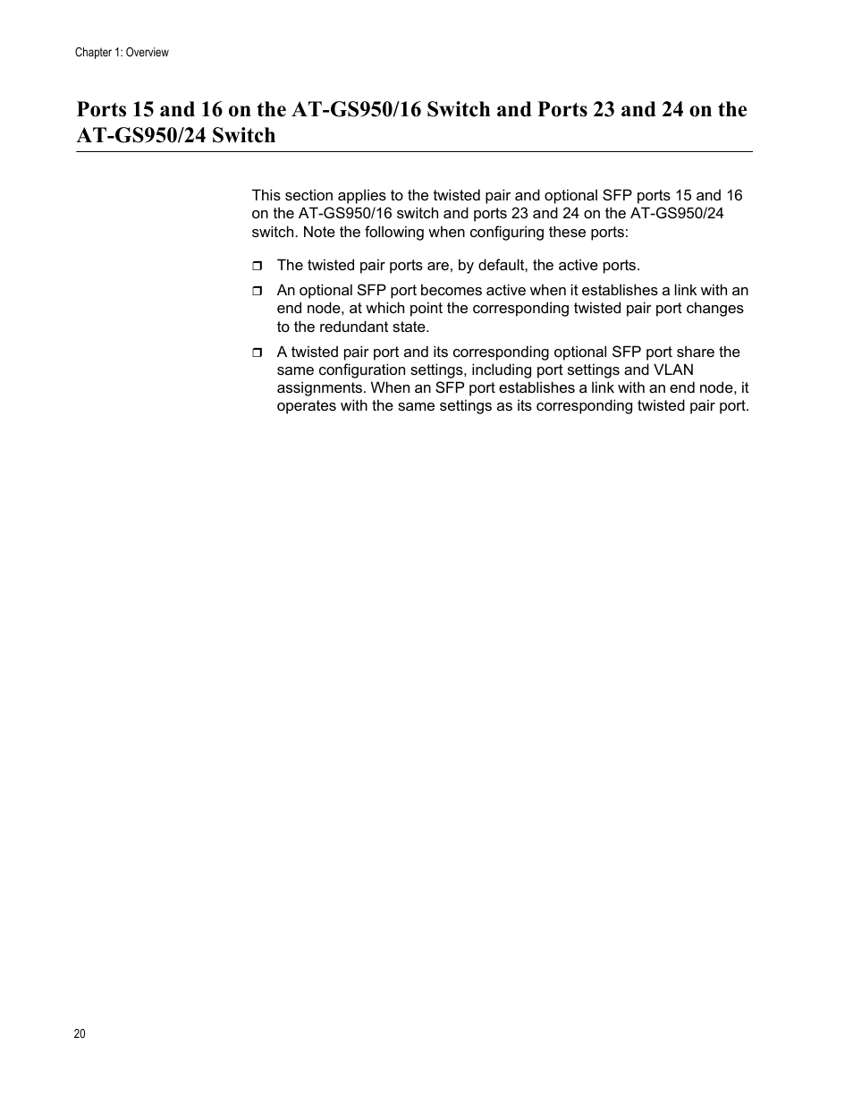 Allied Telesis AT-S79 User Manual | Page 20 / 242