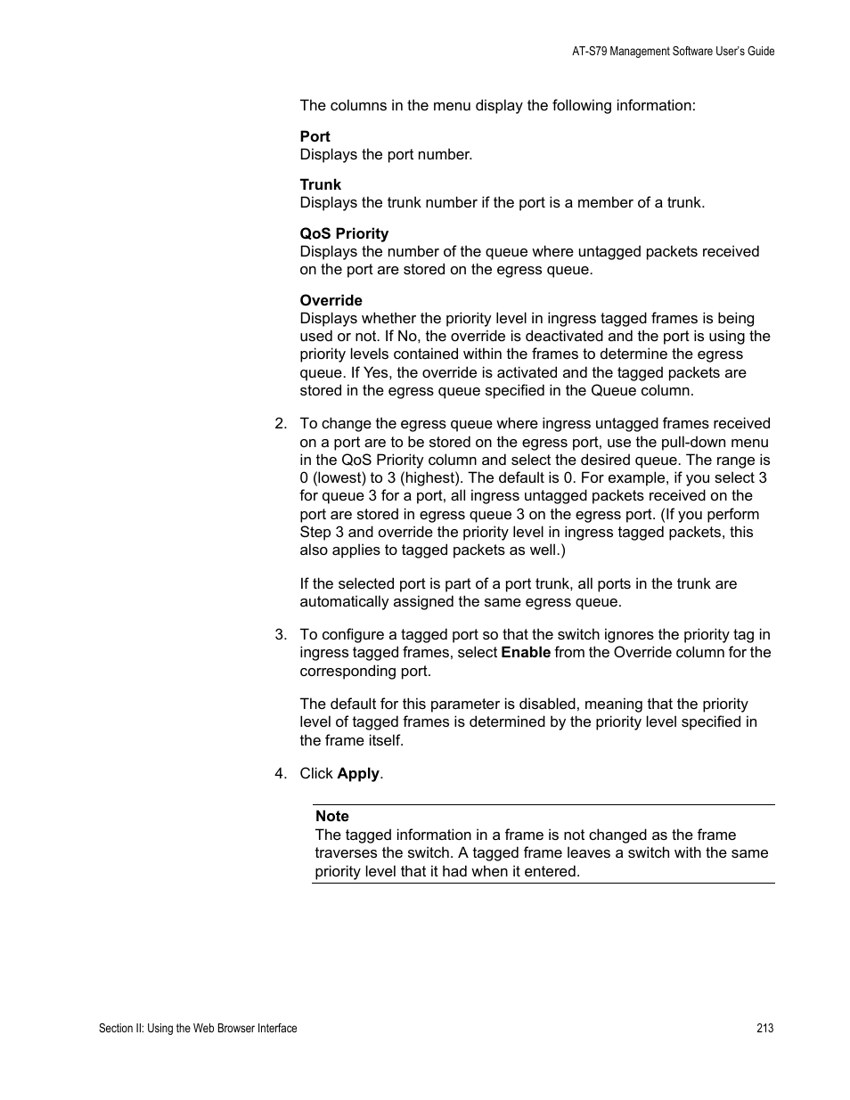 Allied Telesis AT-S79 User Manual | Page 213 / 242