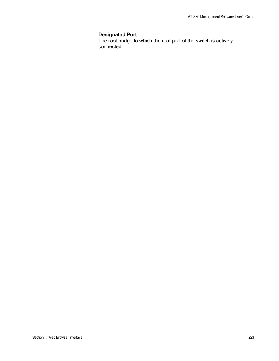 Allied Telesis AT-S79 User Manual | Page 223 / 242