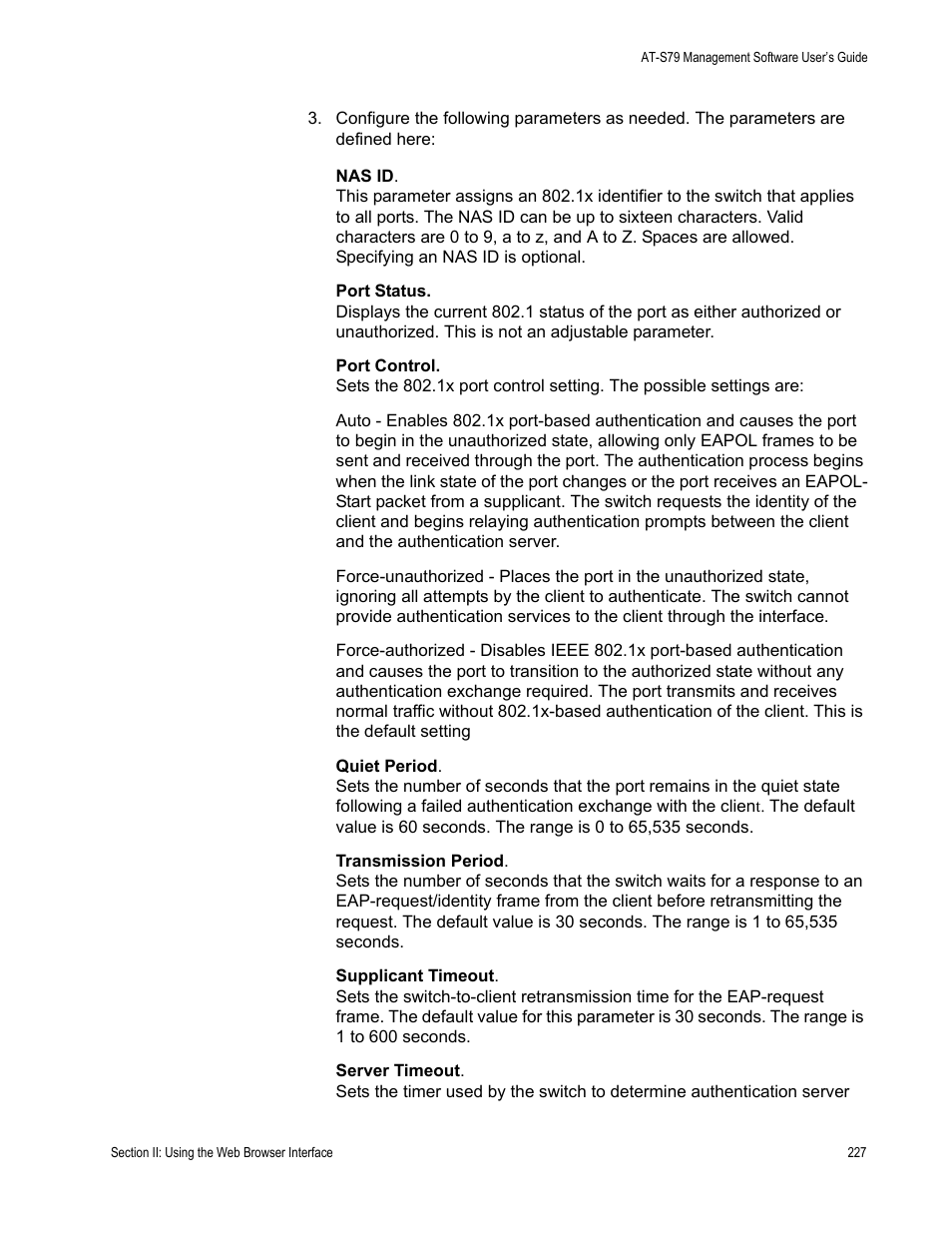 Allied Telesis AT-S79 User Manual | Page 227 / 242