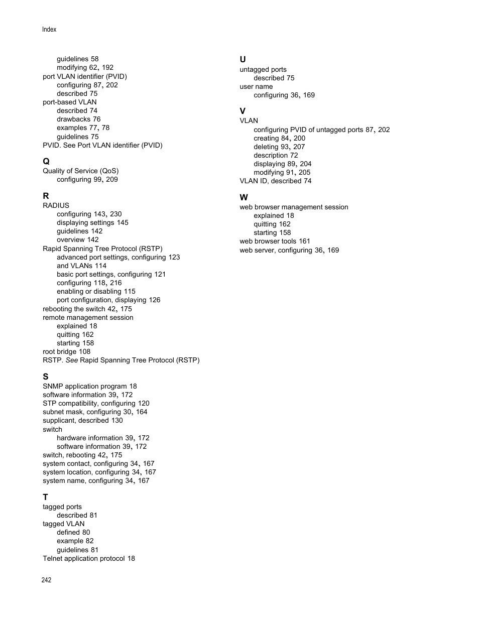 Allied Telesis AT-S79 User Manual | Page 242 / 242