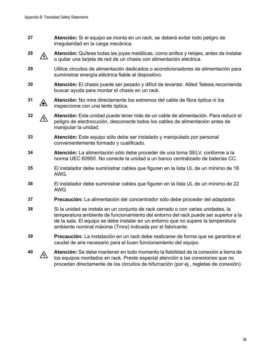 Allied Telesis AT-FS717FC/SC User Manual | Page 56 / 69