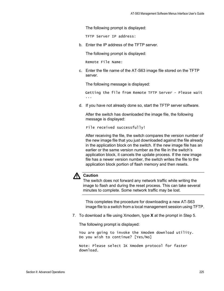 Allied Telesis AT-S63 User Manual | Page 225 / 942