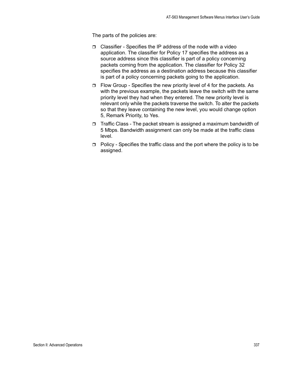 Allied Telesis AT-S63 User Manual | Page 337 / 942