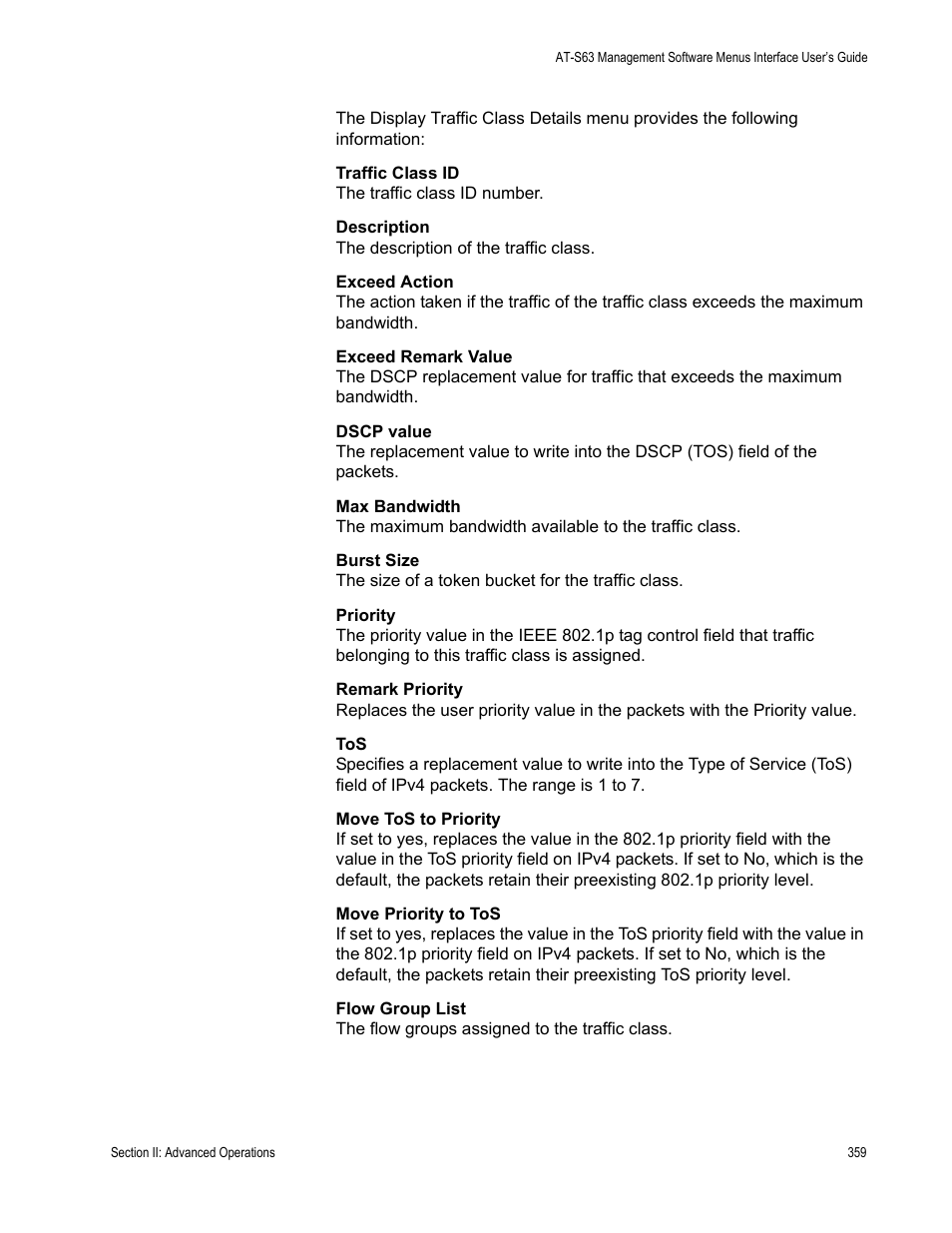 Allied Telesis AT-S63 User Manual | Page 359 / 942