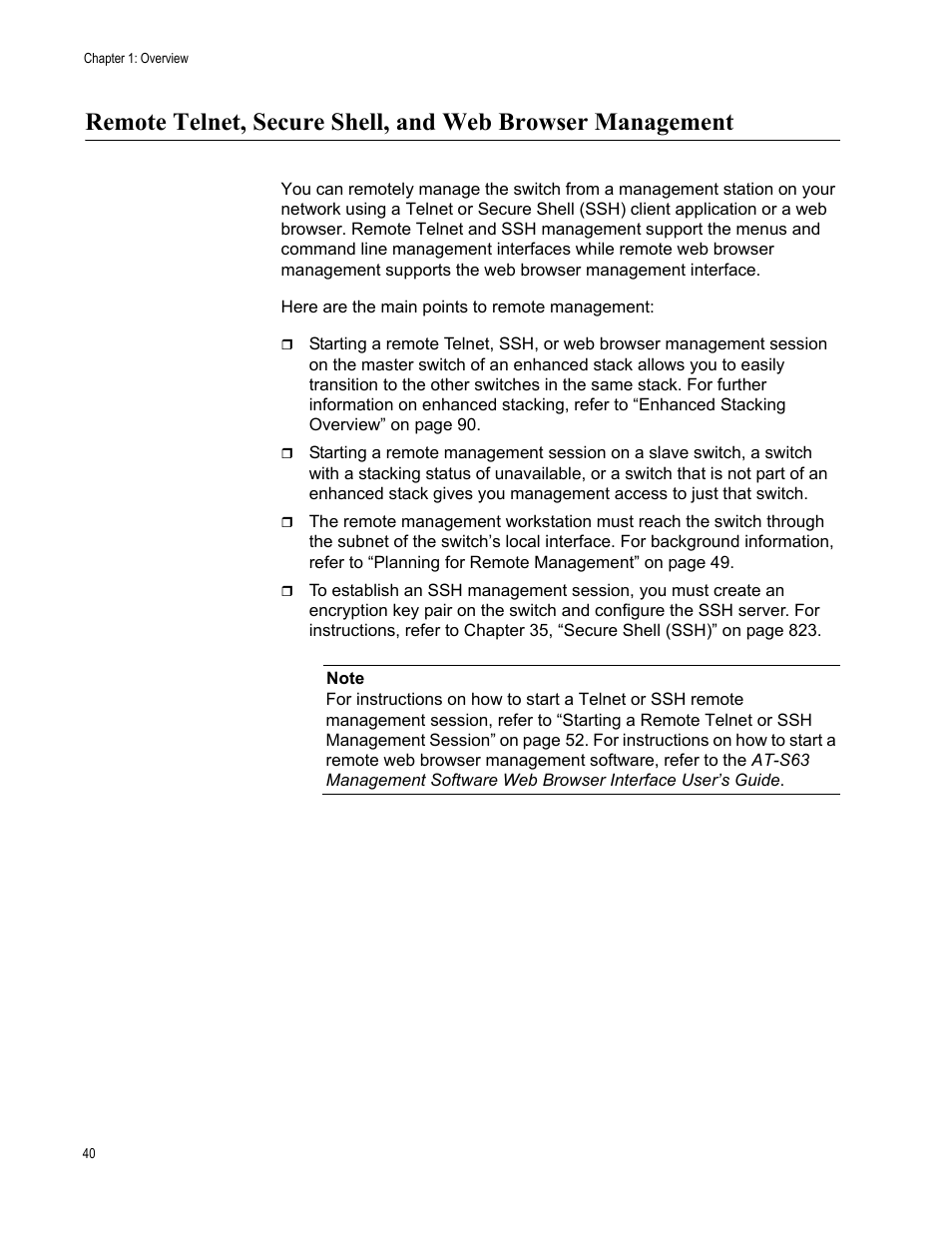 Allied Telesis AT-S63 User Manual | Page 40 / 942