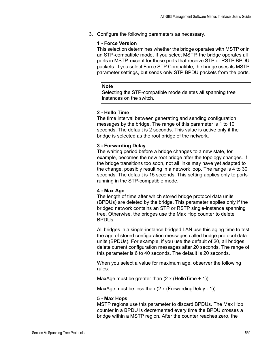 Allied Telesis AT-S63 User Manual | Page 559 / 942