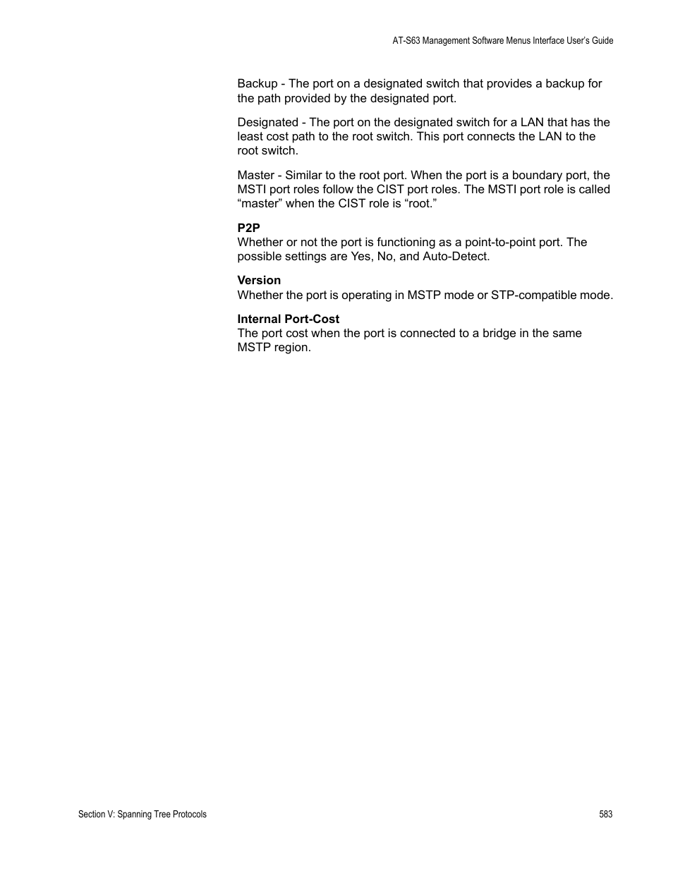Allied Telesis AT-S63 User Manual | Page 583 / 942