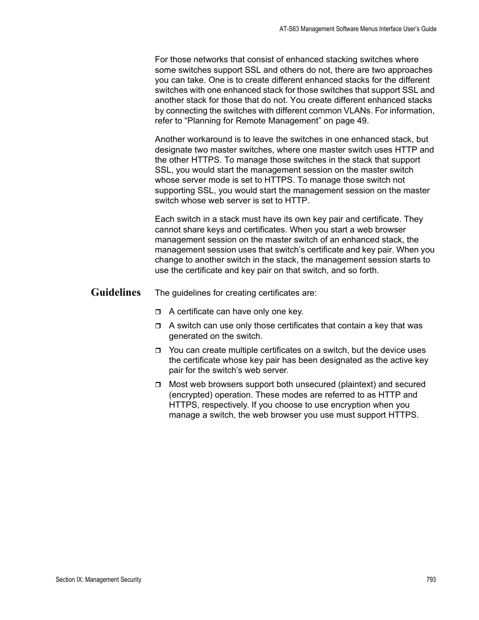 Guidelines | Allied Telesis AT-S63 User Manual | Page 793 / 942