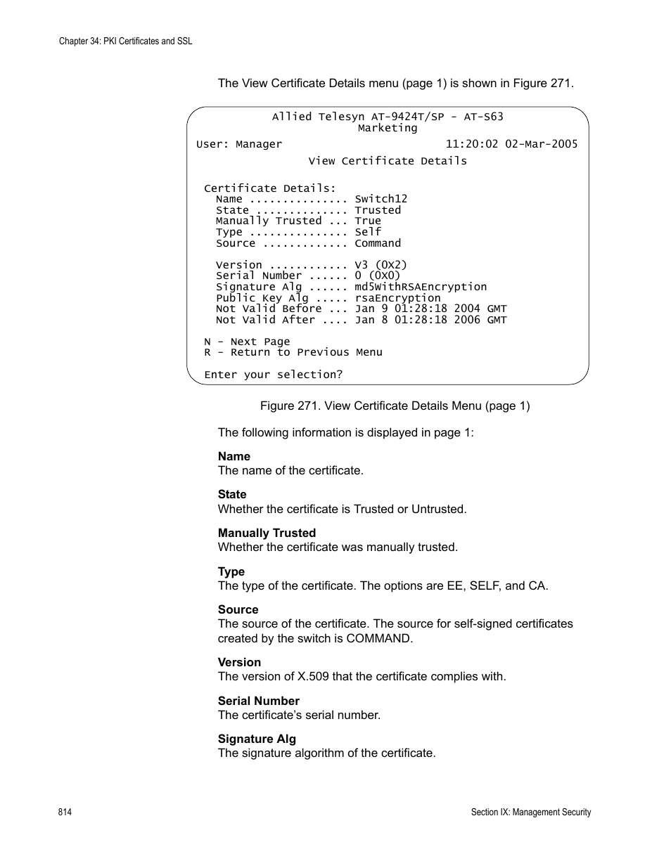 Allied Telesis AT-S63 User Manual | Page 814 / 942