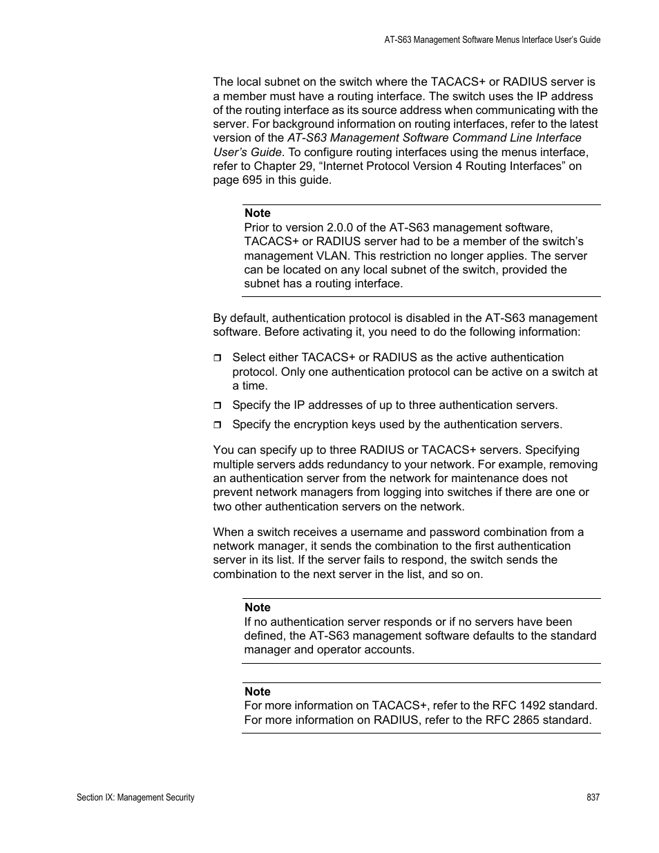 Allied Telesis AT-S63 User Manual | Page 837 / 942
