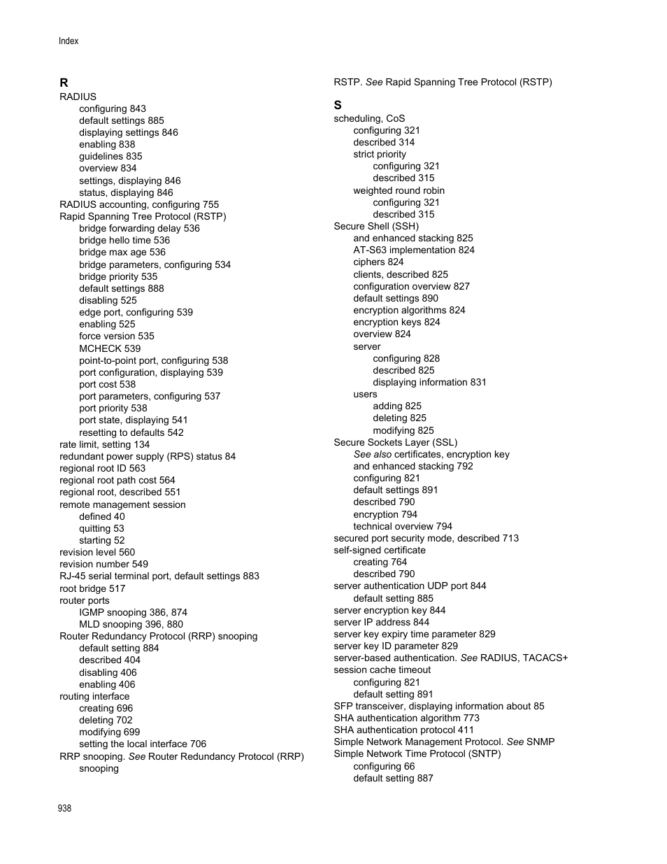 Allied Telesis AT-S63 User Manual | Page 938 / 942