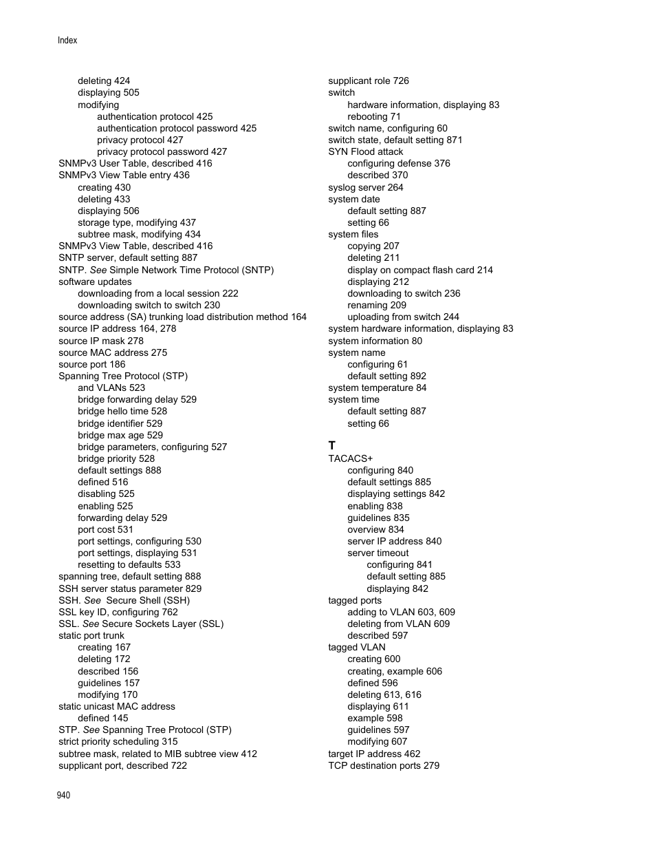 Allied Telesis AT-S63 User Manual | Page 940 / 942