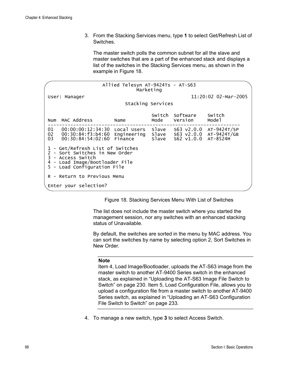 Allied Telesis AT-S63 User Manual | Page 98 / 942
