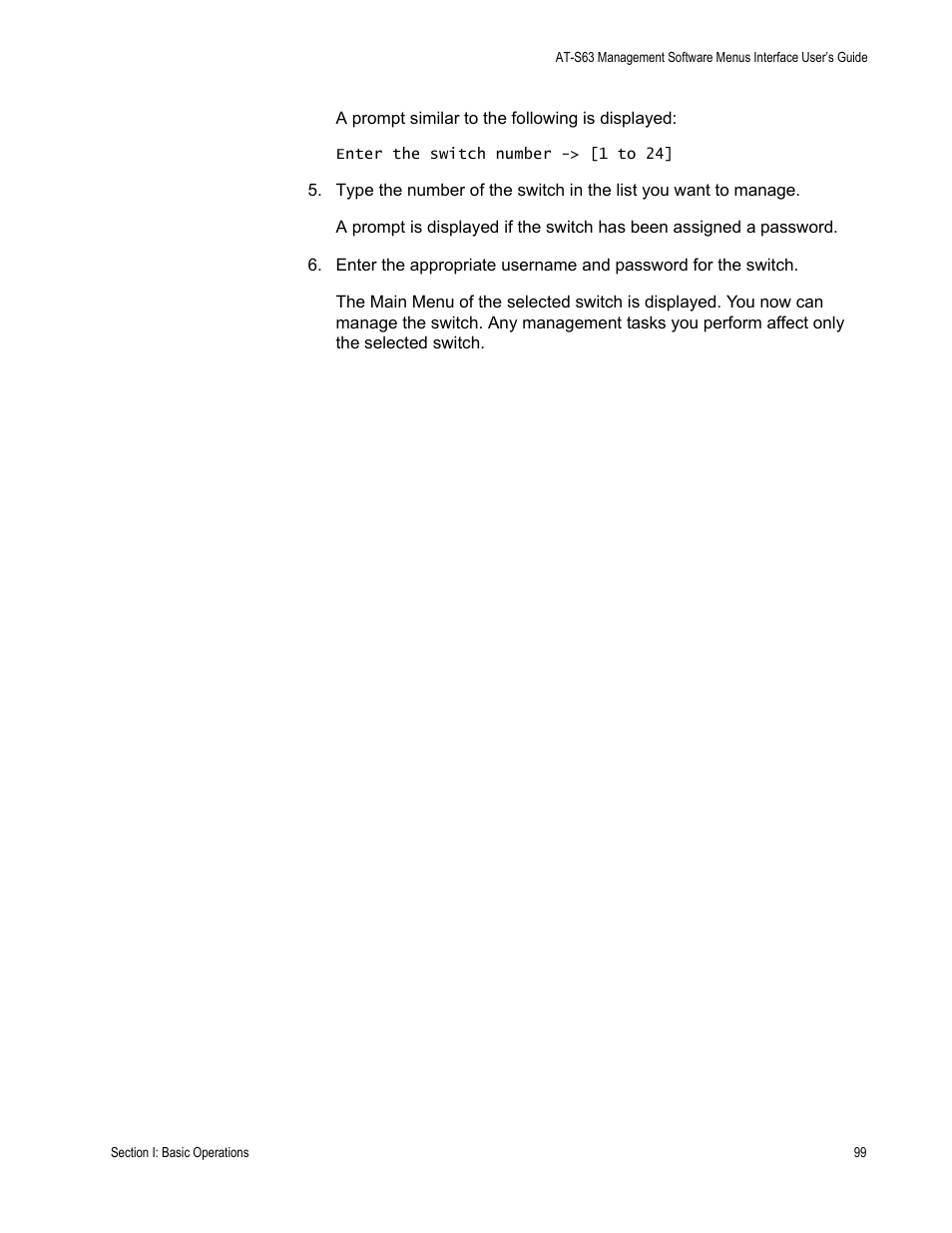 Allied Telesis AT-S63 User Manual | Page 99 / 942