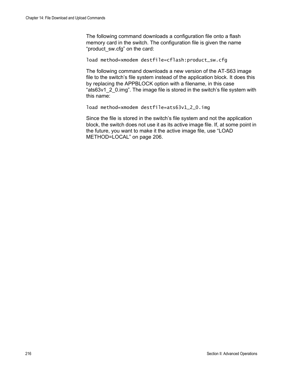 Allied Telesis AT-S63 User Manual | Page 216 / 726
