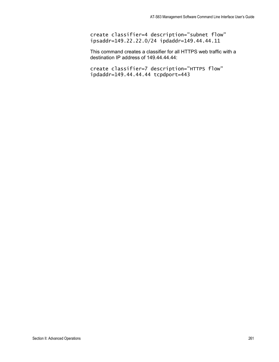 Allied Telesis AT-S63 User Manual | Page 261 / 726