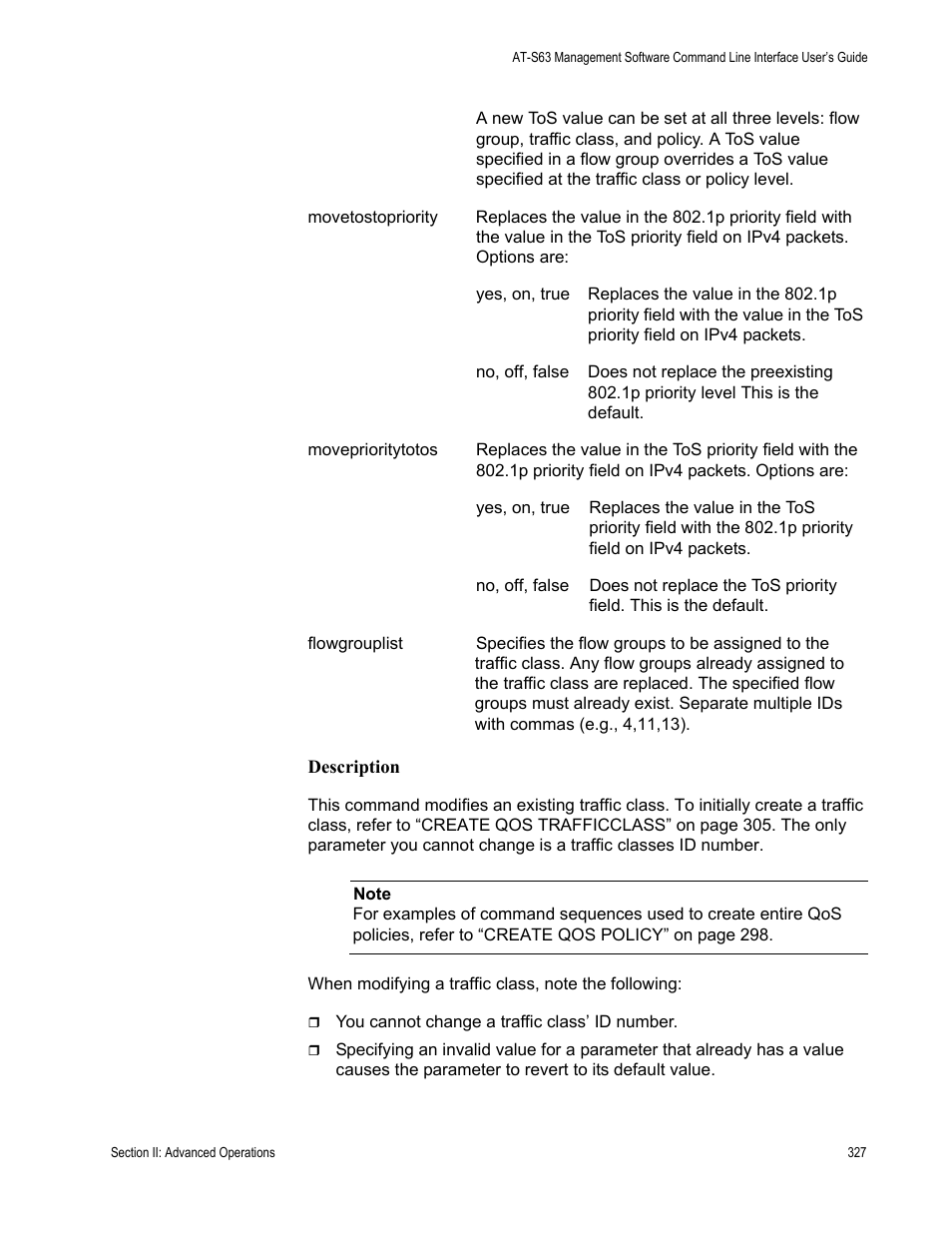 Allied Telesis AT-S63 User Manual | Page 327 / 726
