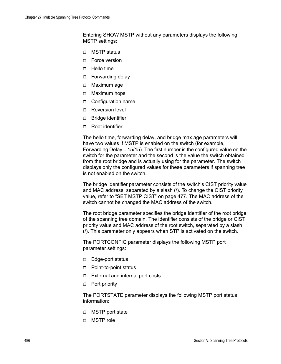 Allied Telesis AT-S63 User Manual | Page 486 / 726