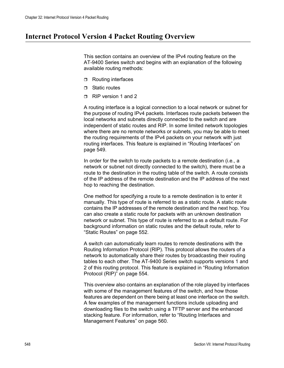 Allied Telesis AT-S63 User Manual | Page 548 / 726