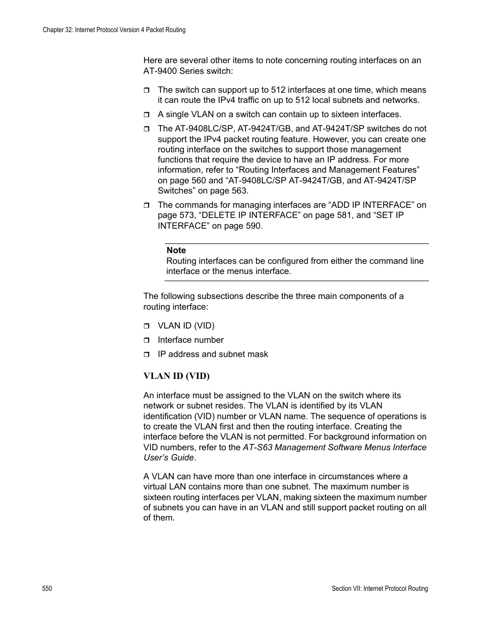 Allied Telesis AT-S63 User Manual | Page 550 / 726