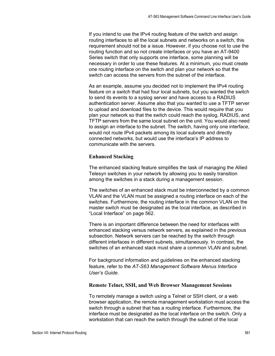 Allied Telesis AT-S63 User Manual | Page 561 / 726