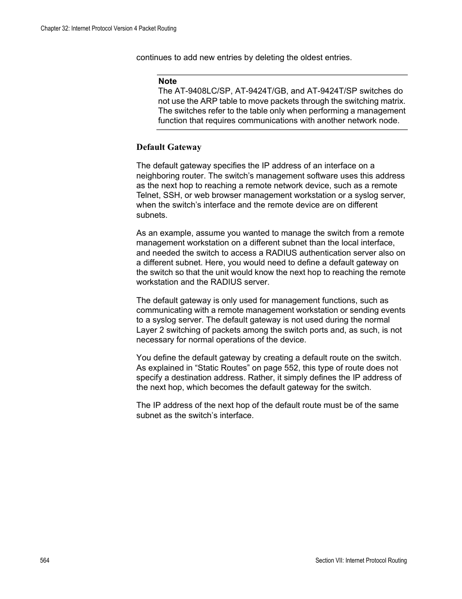 Allied Telesis AT-S63 User Manual | Page 564 / 726