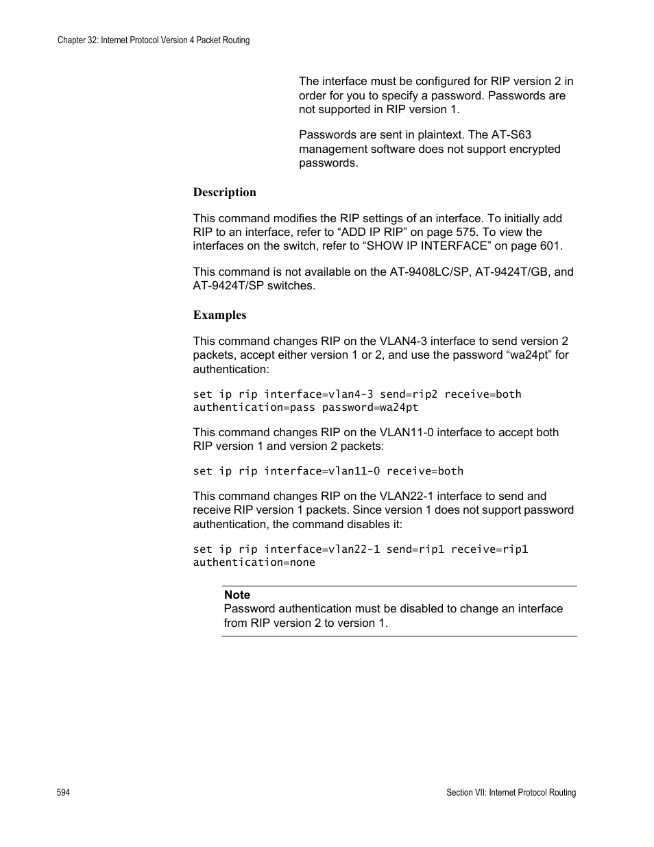 Allied Telesis AT-S63 User Manual | Page 594 / 726