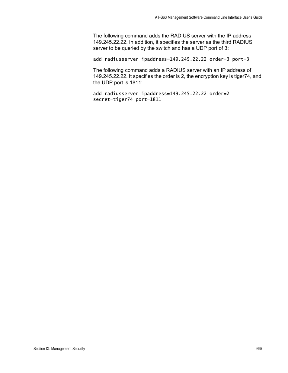 Allied Telesis AT-S63 User Manual | Page 695 / 726