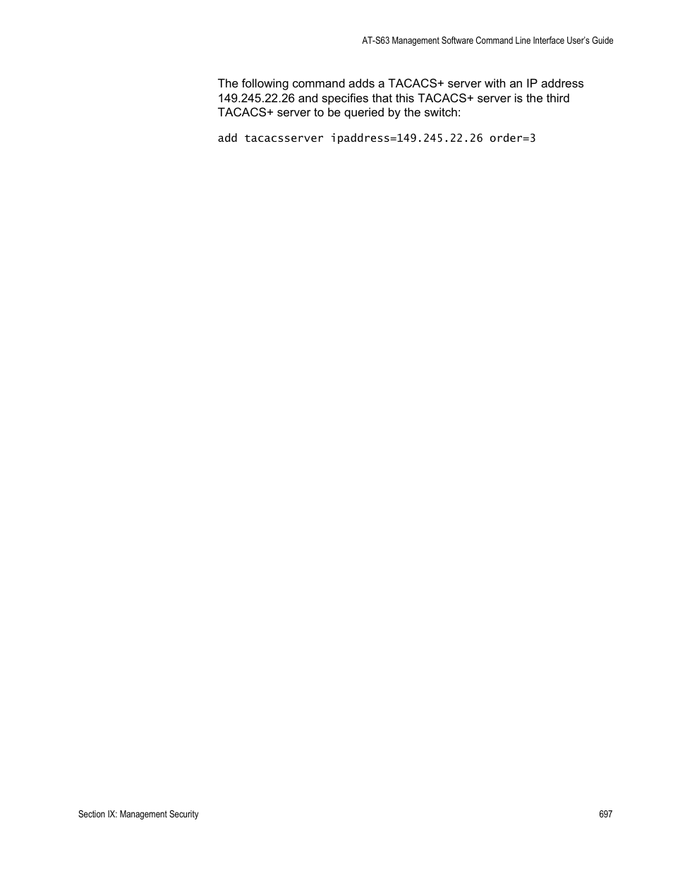 Allied Telesis AT-S63 User Manual | Page 697 / 726