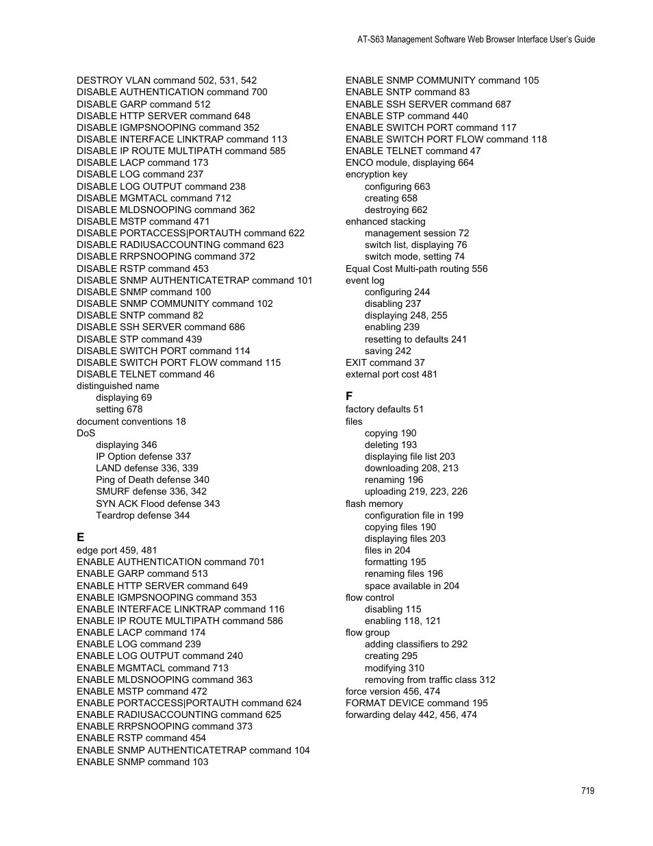 Allied Telesis AT-S63 User Manual | Page 719 / 726